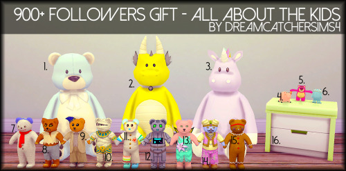 dreamcatchersims4: 900+ Followers GiftThank you to those of you who gave me feedback when I posted d