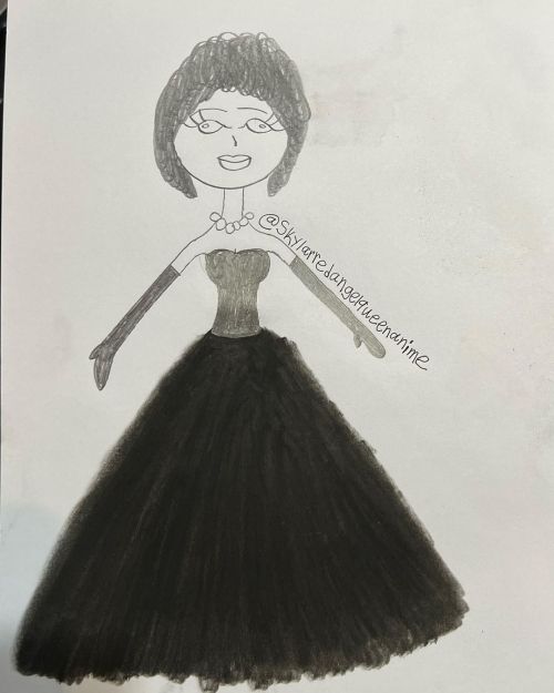 I Draw A Model With A Black Dress. #digitalart #digitalartwork #digitaldrawing #digitaldoodle #digitalsketching