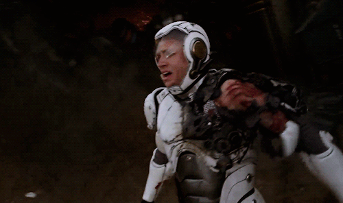 Charlie Hunnam as Raleigh Becket in Pacific Rim.