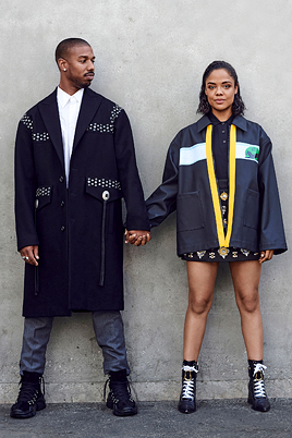 dailytessa:Tessa Thompson photographed with Michael B. Jordan for EW.