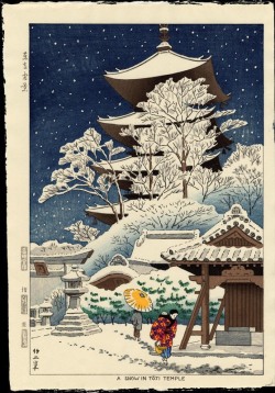 fujiwara57: “Series Pagoda and Torii in snow” Postcards, by Asano Takeji  浅野竹二 (1900 - 1999). 