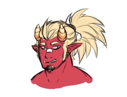 amaranthnymph:  amaranthnymph:An as of yet unnamed red oni boy red oni boy’s blue oni boyfriend