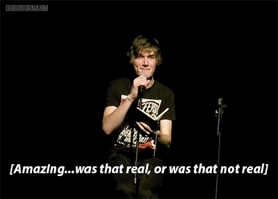 oh-bo-burnham:Bo Burnham’s reaction to when an audience member farts during the
