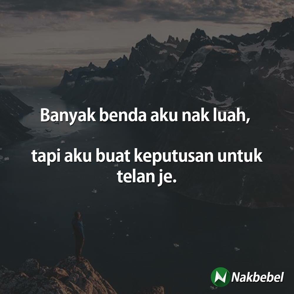 Kehidupan Penuh Dengan Penipuan Dan Lakonan Orang Lain Tak Tau Apa Yang Kita Laluinya Orang