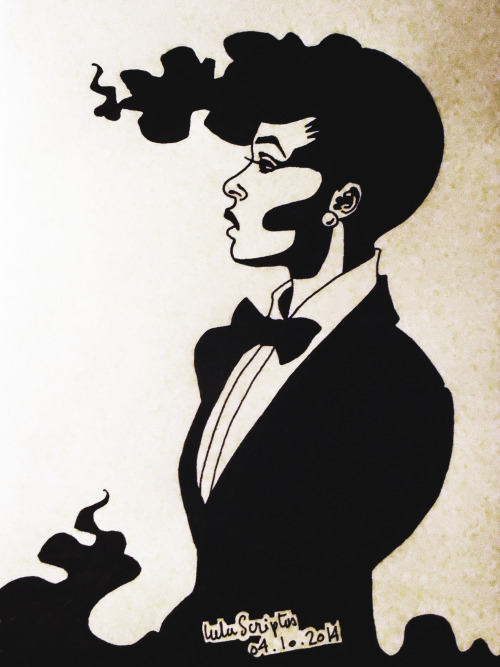 luluscriptus:  10/2014 Stylo noir. 