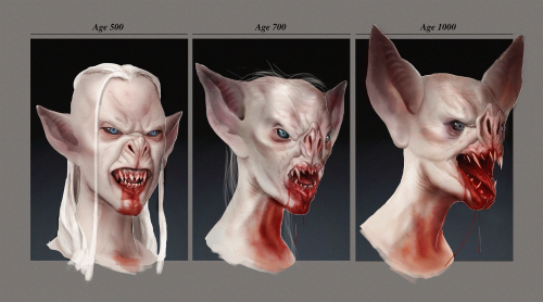 ewidge:  he-burrows:  “The stories of Vampires turning into bats are true, they just never told you how long it takes”. Timeline documenting the ‘ageing’ process of a vampire over a millennia. I always thought the idea of a vampire staying young