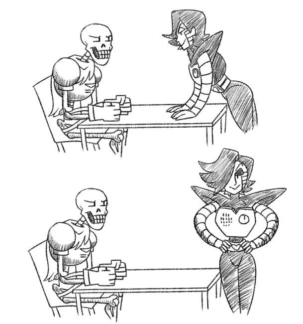 sl4ughtermelon:  I’m stuck in gay skeleton robot hell please help me 
