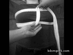 howtobdsm:  How to Tie a Modified Perls Chest Harness - KnottyBoys 