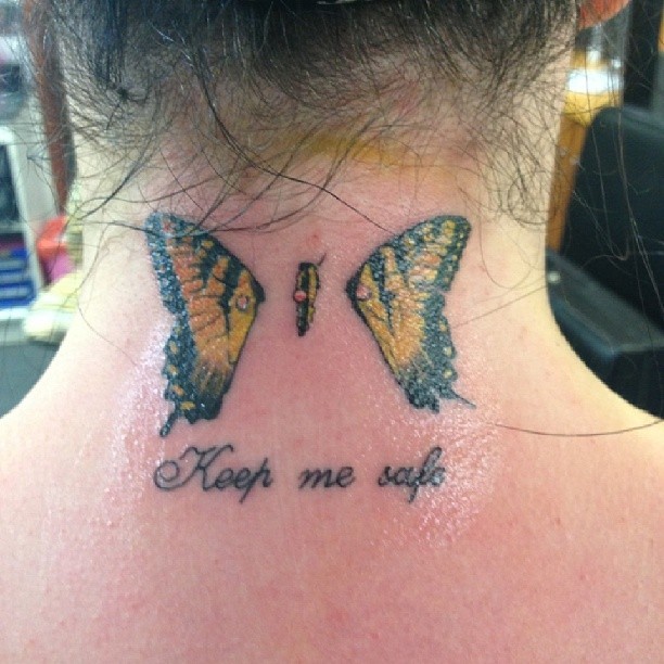 — My Paramore tattoo. Done by Ross Conkie at