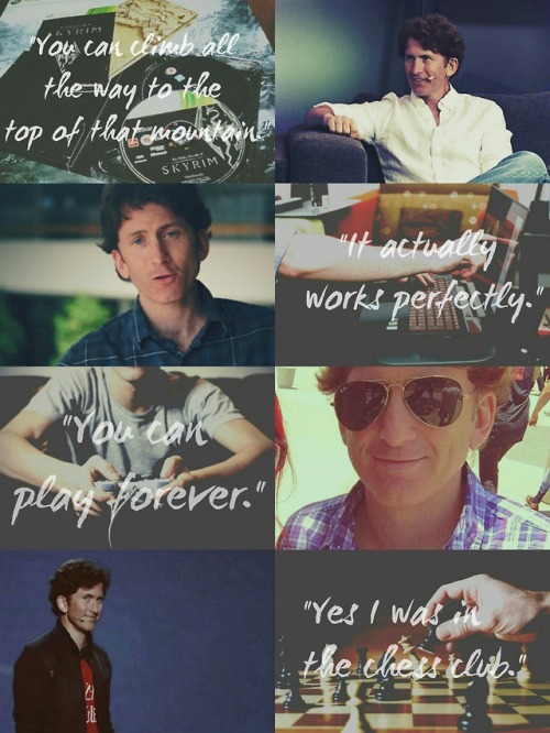 theflamingmarshmallow:✧･ﾟ: *✧･ﾟ:* ♡Todd Howard aesthetic made by me. Please reblog if you are going 