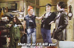 The Young Ones mix-up <3Neil being Rick, Rick being Vyvyan, Vyvyan being Mike and Mike being Neil 