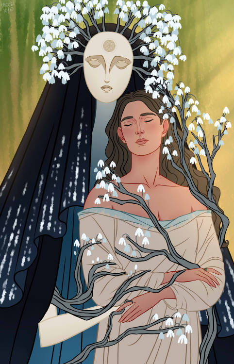 arlenianchronicles:Alrighty, here’s some more happy content! Eldritch Lúthien and Beril from my gend