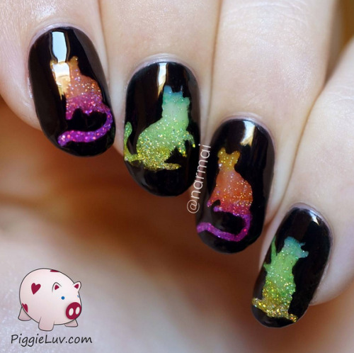 hexastrose:nailpornography:Rainbow Cats (using liquid palisade)You ever see something and realize th