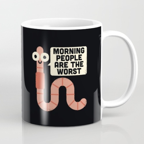 lesstalkmoreillustration:Mugs Designed By David Olenick*More Things & Stuff If I drank coffee, I