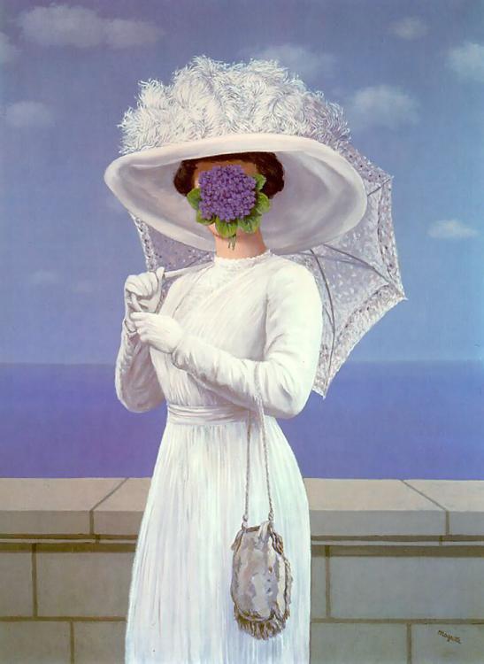 malinconie:  René Magritte, The Great War, 1964and The Son of Man, 1964