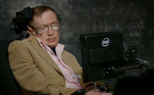 tastefullyoffensive:Comedian John Oliver Interviews Theoretical Physicist Stephen Hawking