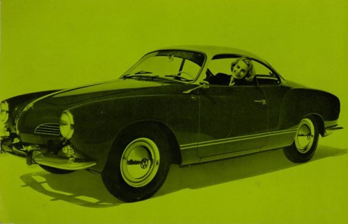 Karmann Ghia postcards, 1960s. Volkswagen AG, Wolfsburg. Source