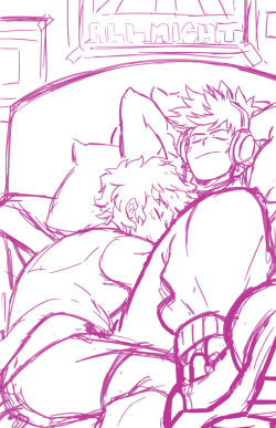 cat-harman92:  Sleepy booois!!  Another wip! One day I’ll clean all of these up lol I usually doodle these during lunch, that’s why they’re never finished, but hopefully after work i can actually make this and the last one look nice! 