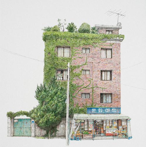 dwnsy: Artist Me Kyeoung Lee Spends 20 Years Sketching South Korea’s Little Convenience Stores