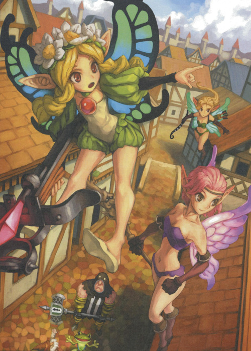 italianfortrickery:  razuberyl:  Odin Sphere Appreciation Post  Artwork by George Kamitani - President and Lead Artist of Vanillaware