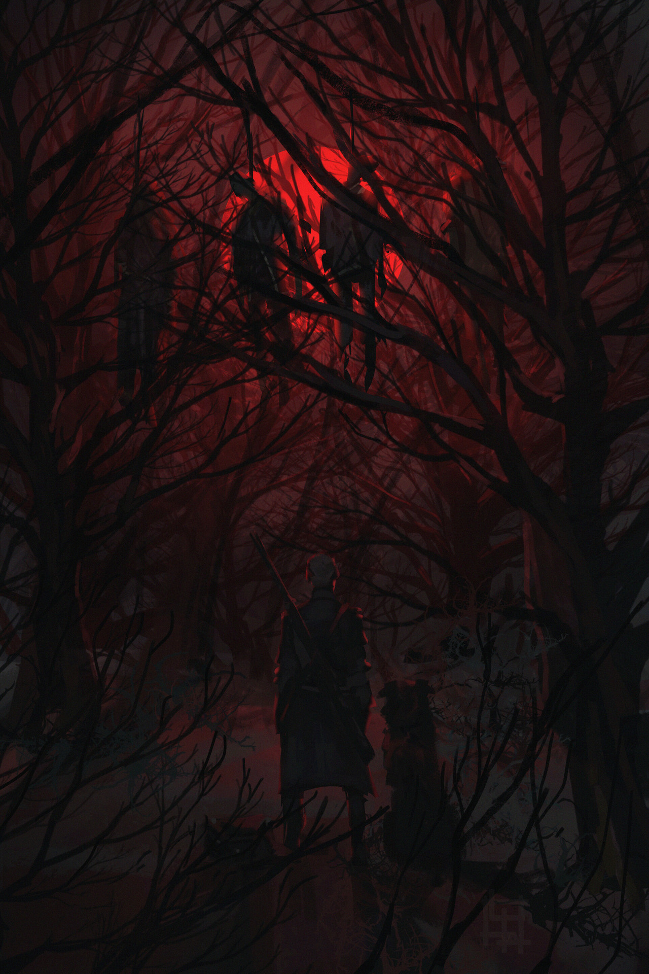 thecollectibles:  Red Moon by Alena YMhin  Featured at our Instagram page  ♥  