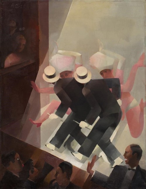 huariqueje:Varieté  -  Paul  Grunwaldt  1925German, 1891–1962Oil on linen, 59 x  46,5 cm.Stadtmuseum