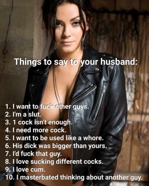 wifes-pleasurexx:  Like to hear my wife say all of these!!