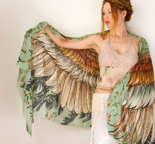 Roza Khamitova -Shovava Wing Scarves , Feather Of Me