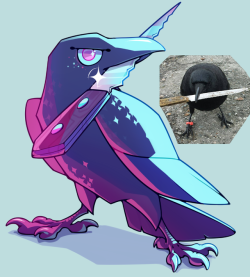 rainblowpop: helmip: drew this meme bird; they’re apparently called Canuck and they have a facebook page you should visit (•́⌄•́๑)૭✧ !!!!! 