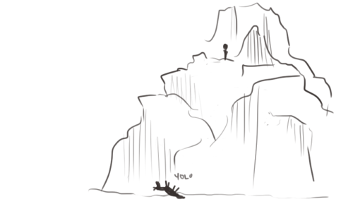 ask-hitman-jones:  “Took me forever and a half to get down” ((Based on actual gameplay events))((Skyrim M!A 2/5)) 