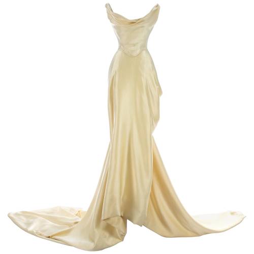 honeymild: Vivienne Westwood Cream Silk Corset Dress (1999)