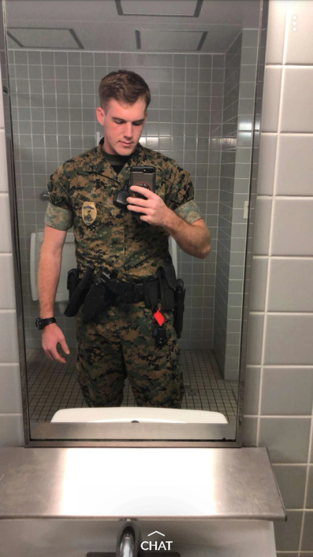 cutletics: baitedyoungguys:        Joe, USMC Military Policeman  Look at this brutality removed frenulum. I bet he rarely feels anything there! The military cut his sexual pleasure away radically and successful. 