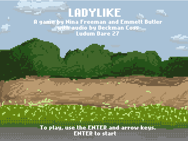 emmett9001:
“ Nina and I made another game about her childhood this weekend for Ludum Dare 27. Warning: this one is pretty sad, you guys.
”
Really tugs at my childhood, here. You should play it. It’s pretty quick.