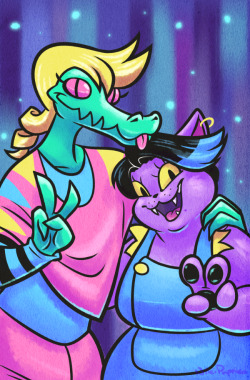 nikipaprika:  GUESS WHO FINISHED PLAYING UNDERTALE! love these garbage dump besties &lt;3 