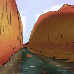 Stream Request, Grand Canyon, though I have no idea what that looks like/didn&rsquo;t want to grab references, you get a canyon that may or may not be grand.