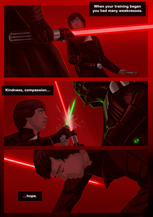 After Luke falls to the Dark Side one last challenge is the only step left to complete his Sith trai