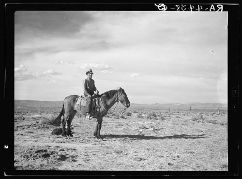 nemfrog: Sheep herder. Natrona County, Wyoming. Arthur Rothstein. May 1936. Farm Security Administra