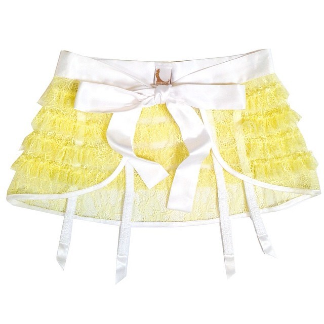 froufroufashionista:  This darling garter skirt is one of our favorite picks for