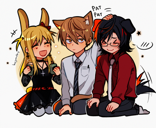 huyandere:  team kira is just catboy dogboy and bunnygirl