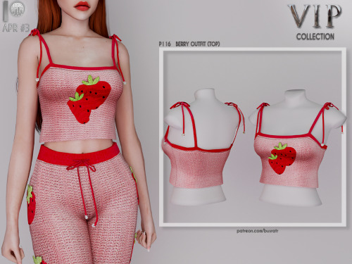 busra-tr: - VIP -BERRY OUTFIT P116+P117 (APR #3,4)TOP: 10 ColorsPANTS: 10 Colors_________Adult-Elder