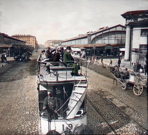 Sennaya Square, St. Petersburg, 1896. Photo by František Krátký.