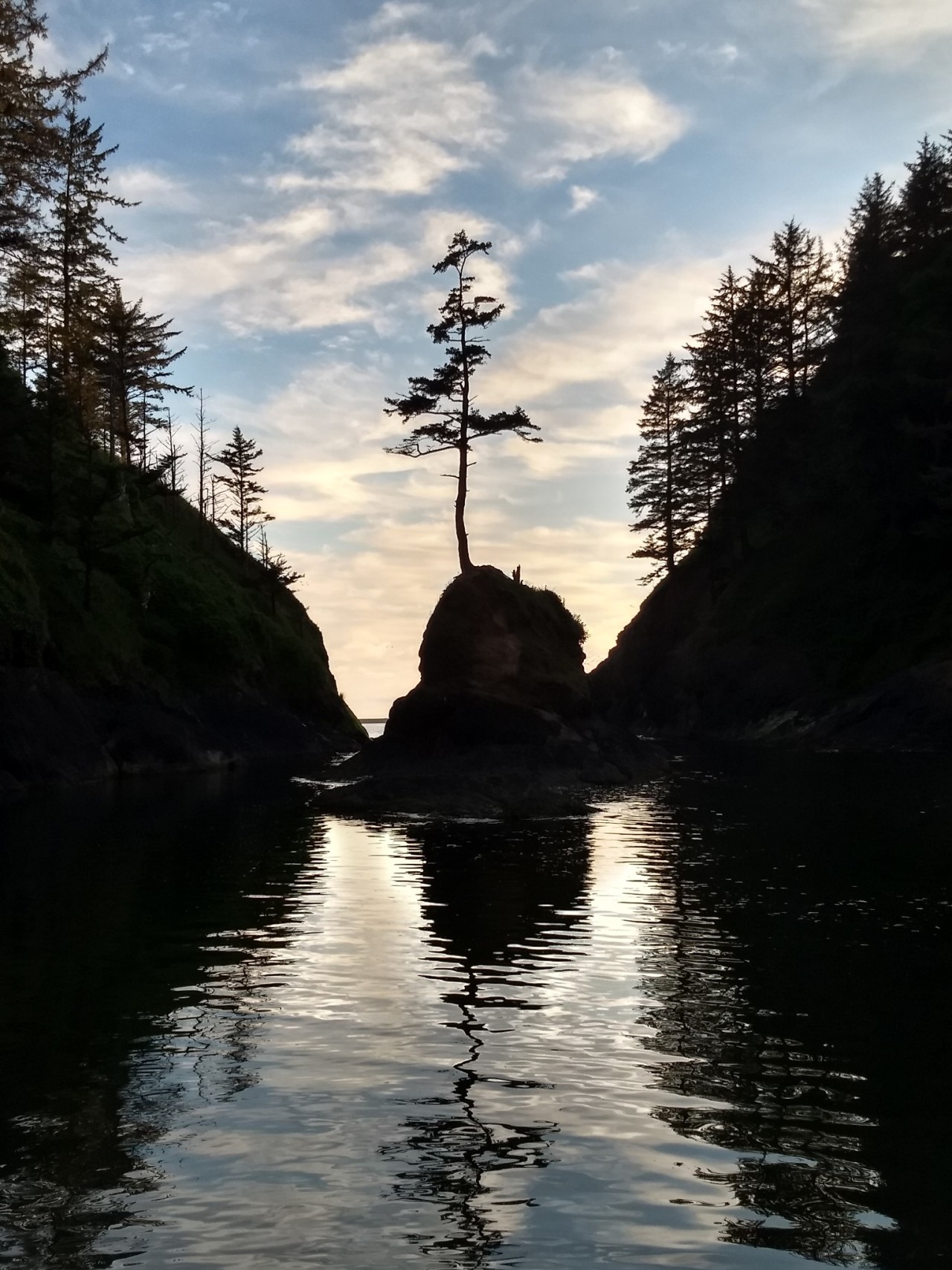 frommylimitedtravels:Evening view at Dead Man&rsquo;s Cove - Cape Disappointment