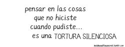 insideusallisasecret:  basta de torturarte pensando en “tal vez debí hacer … o decir esto” 