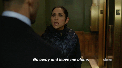 A woman says "Go away and leave me alone." Does anyone know the source for this gif?