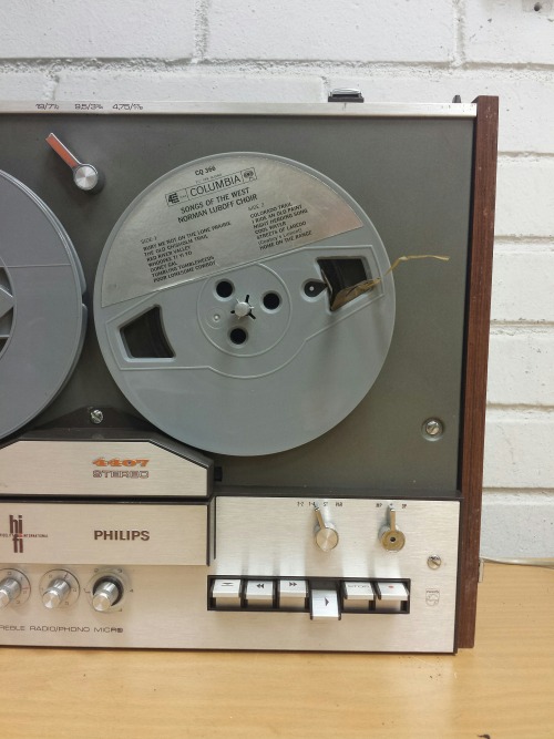 Philips N4 407 4-Track Reel-To-Reel Tape Recorder, 1969
