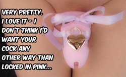 sissyforced-chastity:Now only anal. Be a