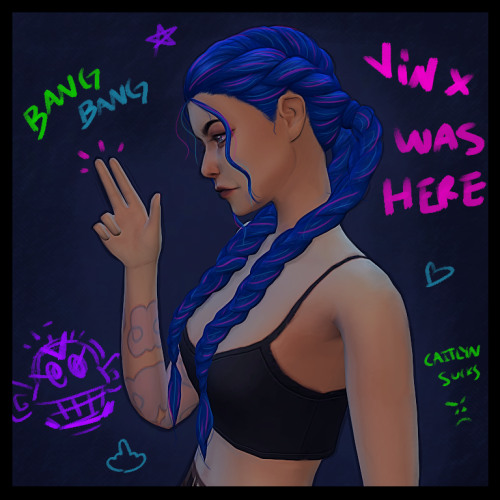clumsyghostie:GET JINXED!For those who don’t know this is the character Jinx from the show Arc