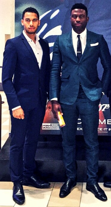 fancyingemma-from-timetotime:  Elliot and Sinqua at the Spectre007 premiere (x) 