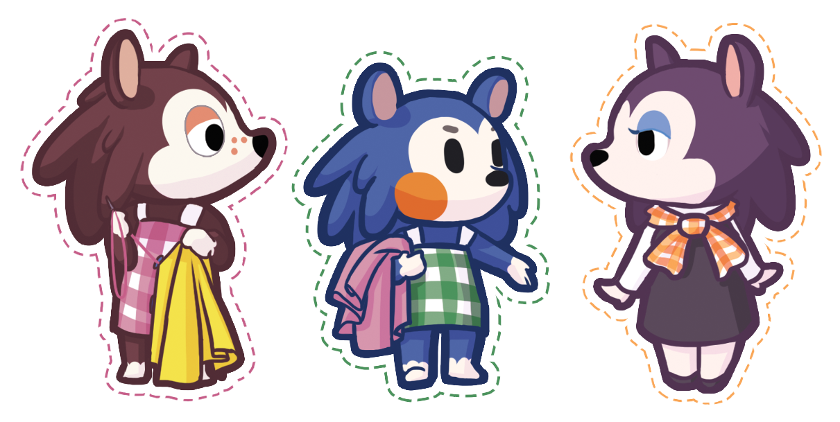 The Animal Crossing Art Collab — angiestown: Able Sisters