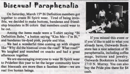 Pride Month: Making the ‘B’ Visible Bi Definition formed in 1996 when two other bisexual support gro